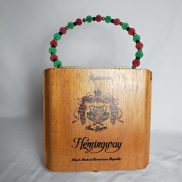 Vintage Hemingway Cigar Box Purse - Picture 2 of 8